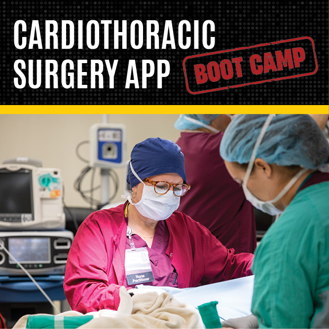Cardiothoracic Surgery Advanced Practice Provider Boot Camp Banner